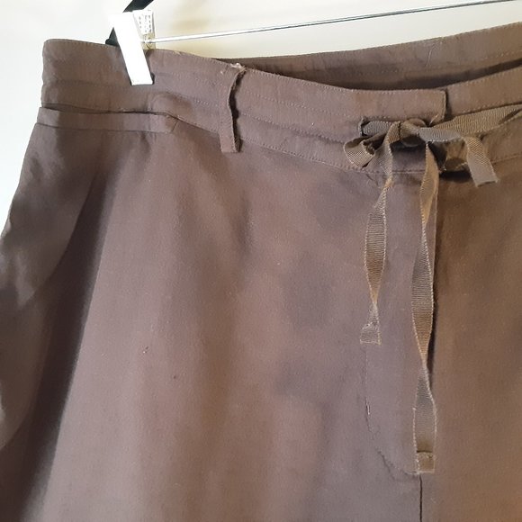 Lane Bryant Brown Linen Pants | 22/24 - Picture 6 of 14